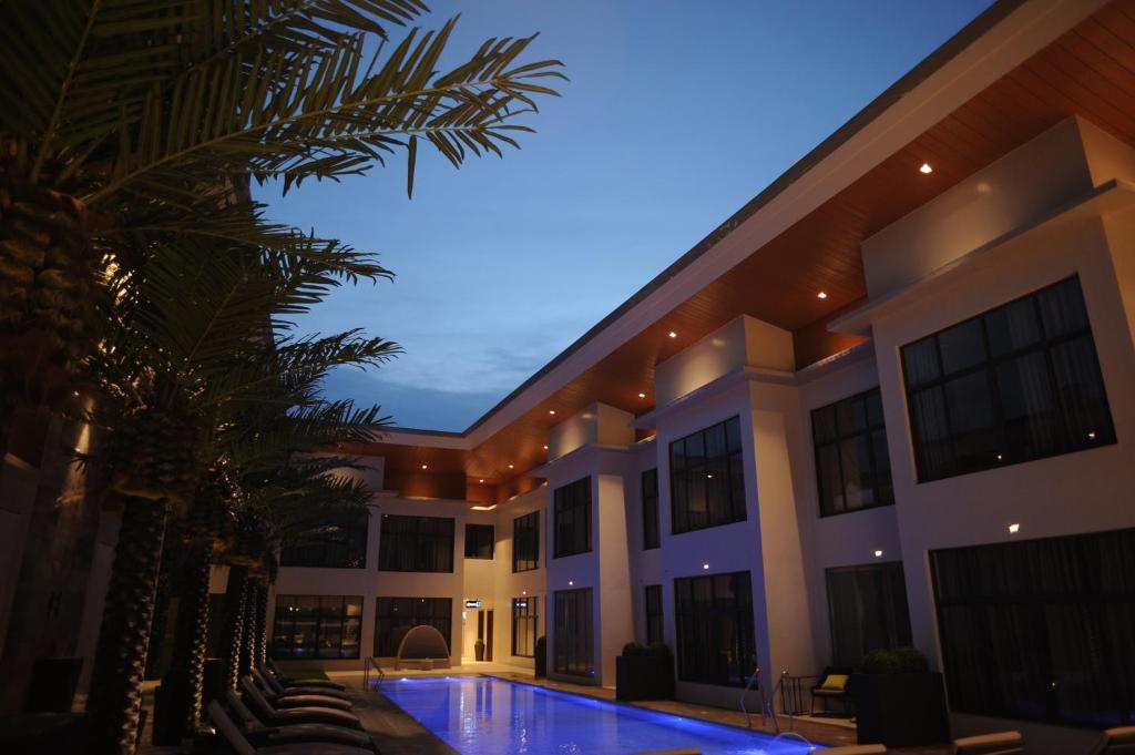 Bazén v ubytování Watergate Boutique Hotel nebo v jeho okolí