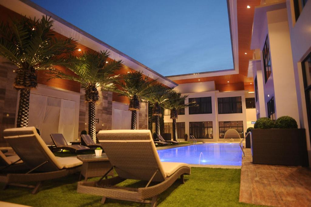 Bazén v ubytování Watergate Boutique Hotel nebo v jeho okolí