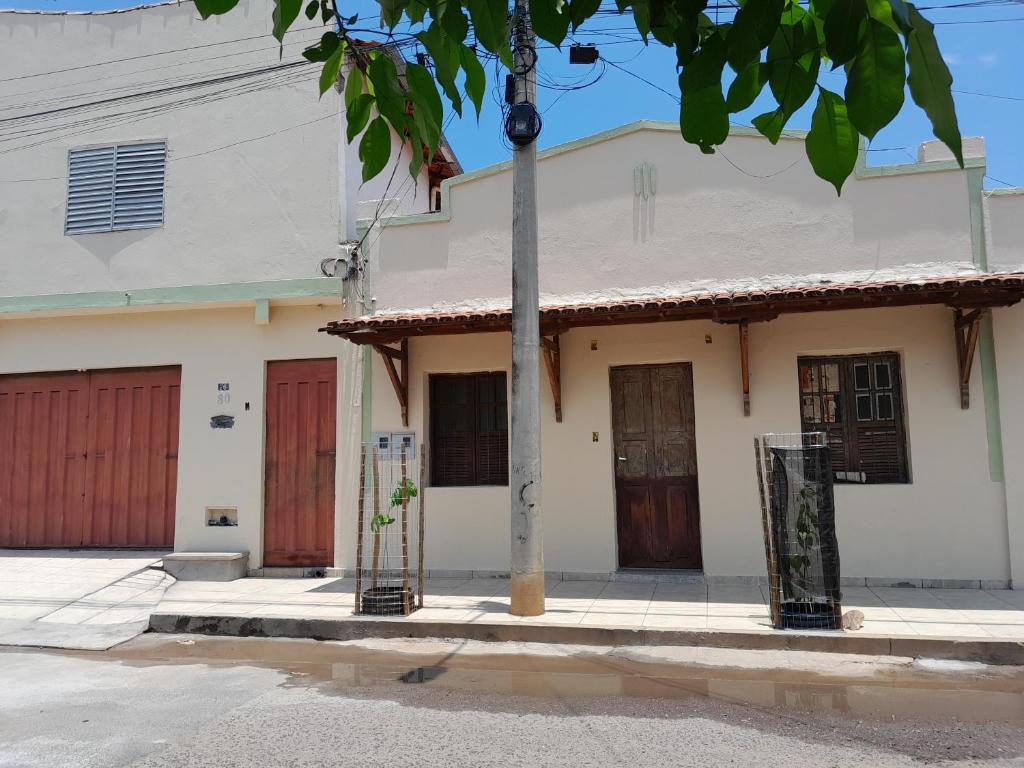 Bygningen som feriehuset ligger i