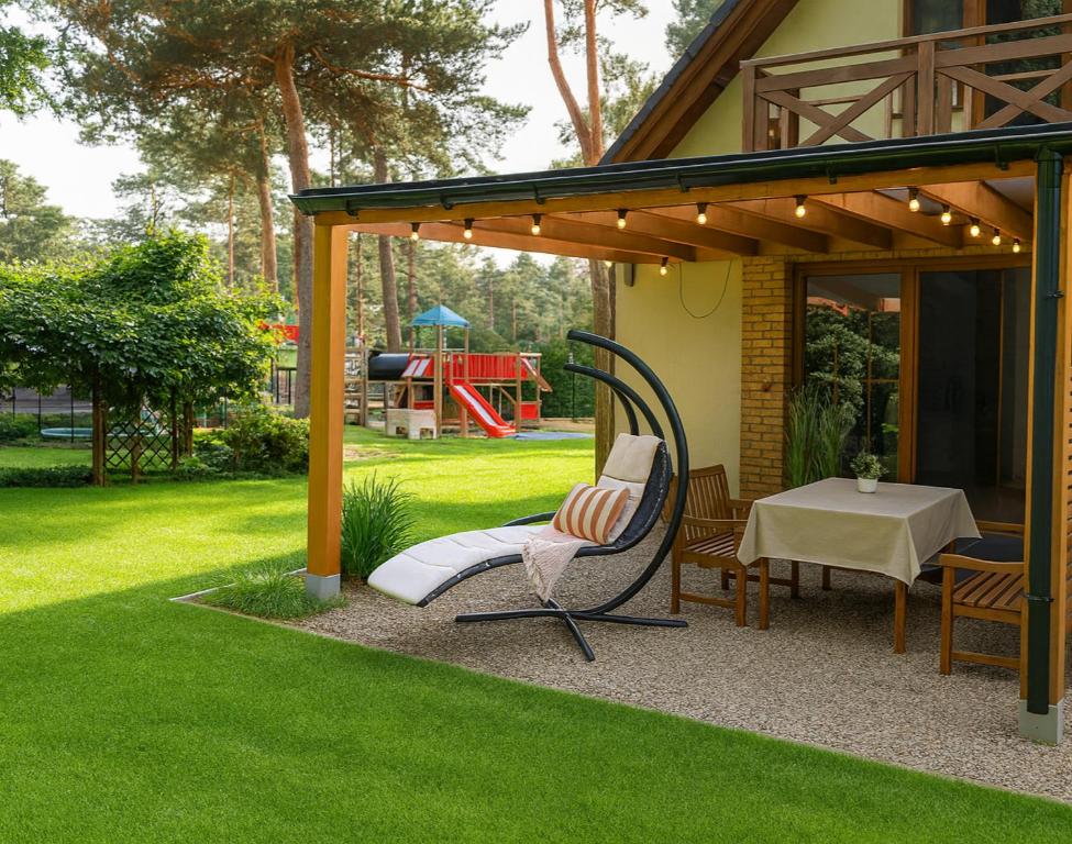 Κήπος έξω από το domy szeregowe Nasza Chata - 4 minuty od plaży