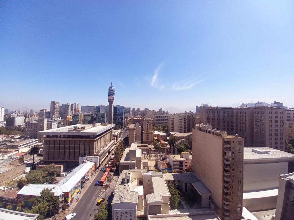 Nespecifikovaný výhled na destinaci Santiago nebo výhled na město při pohledu z apartmánu