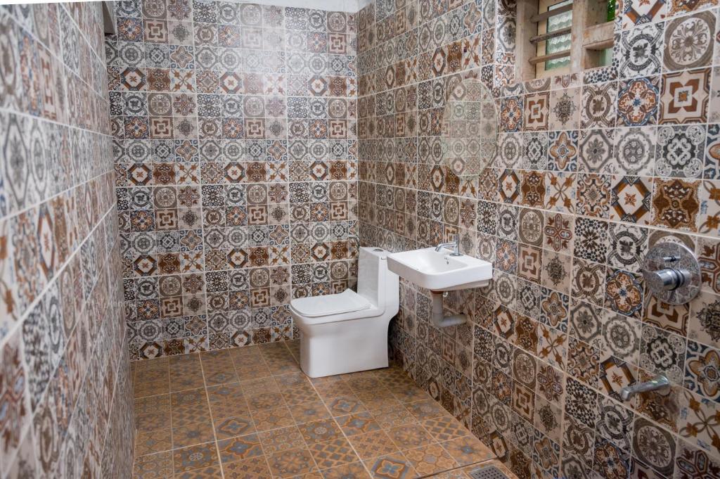 Koupelna v ubytování DEEP ViLLA