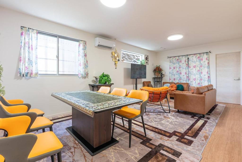 Et opholdsområde på Ufu Wana Villa Nakijin