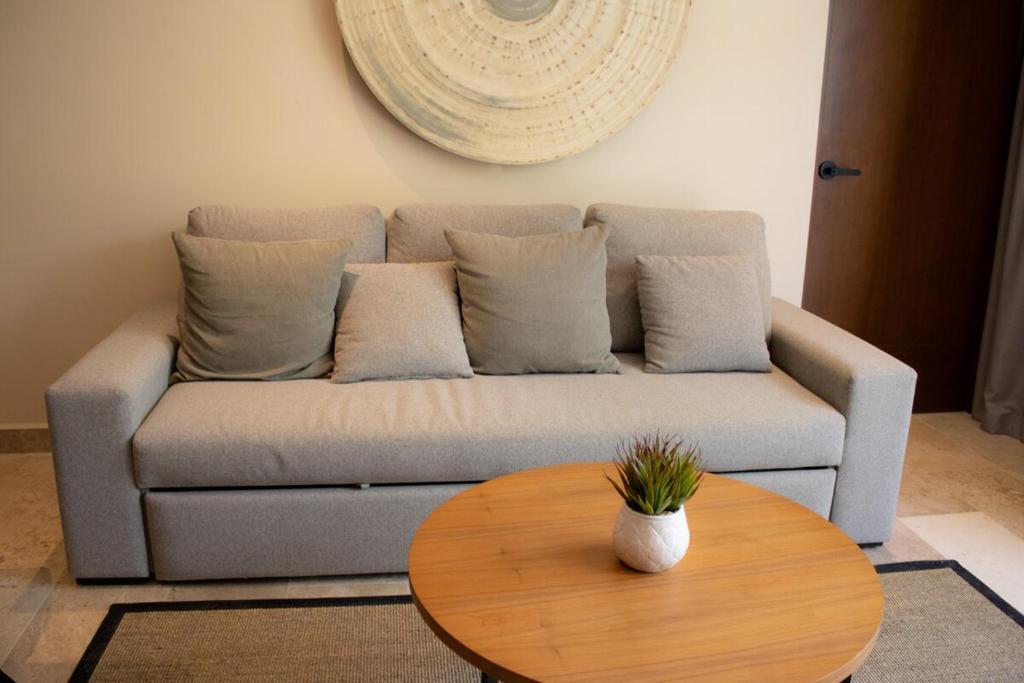 Un lugar para sentarse en Peregrina Tulum 202B 1BR Condo