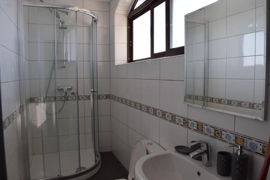 Koupelna v ubytování Il-Bukkett B&B