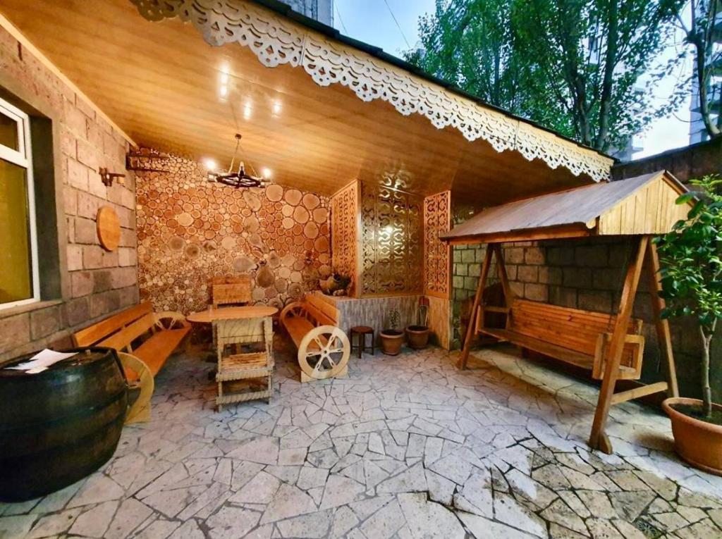 Patio nebo venkovní prostory v ubytování Kond Xostel