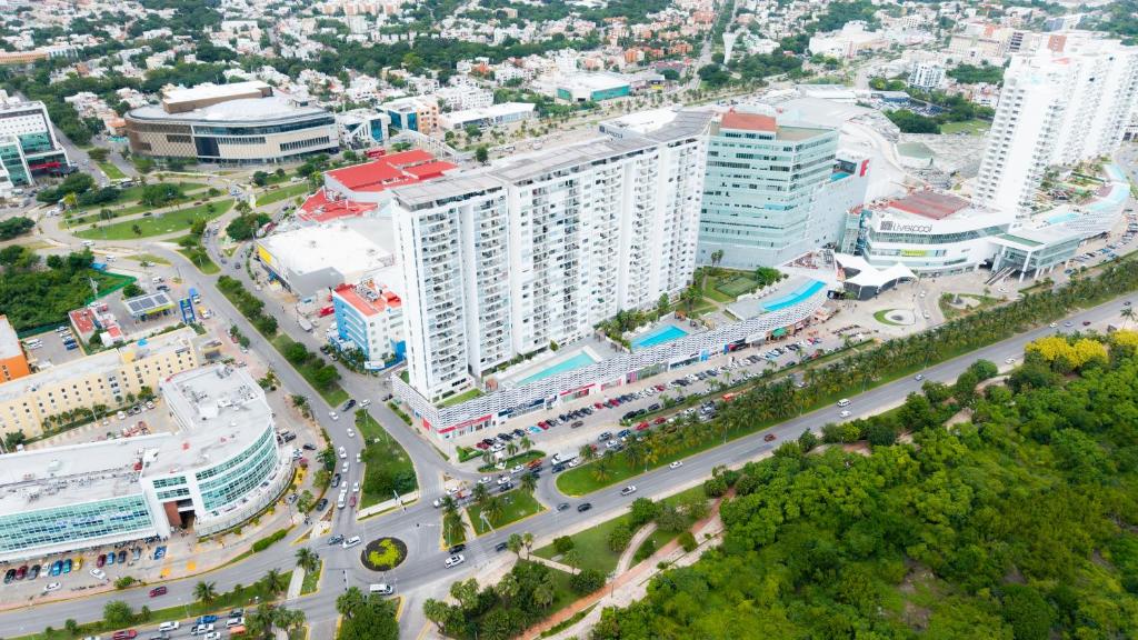 Γενική άποψη της πόλης Κανκούν ή θέα της πόλης από  αυτό το διαμέρισμα