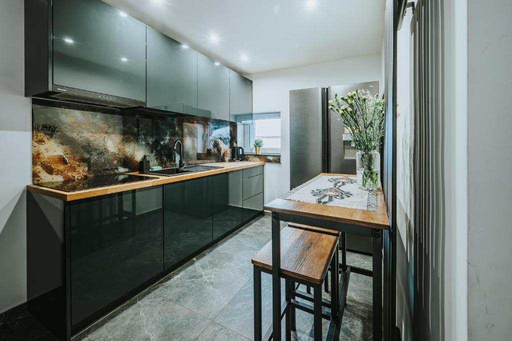 Køkken eller tekøkken på Willa przy Krupówkach