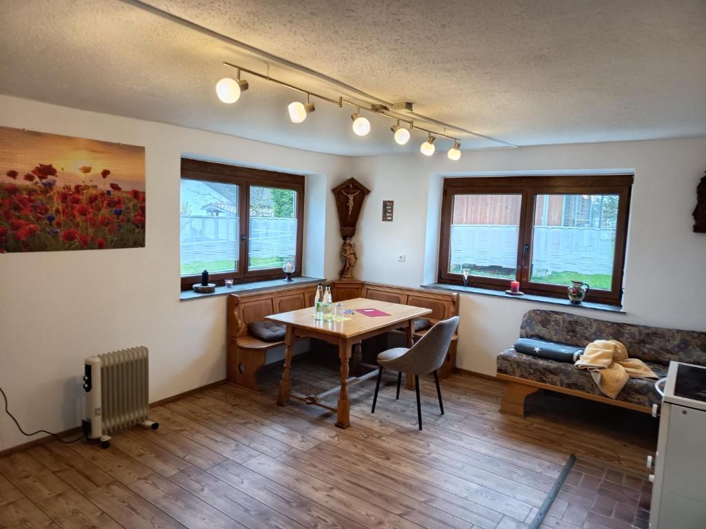 Гостиная зона в Ferienappartement am Bauernhof
