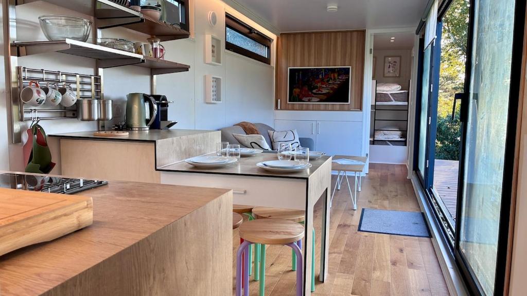 Η κουζίνα ή μικρή κουζίνα στο Ty Fret - vue mer