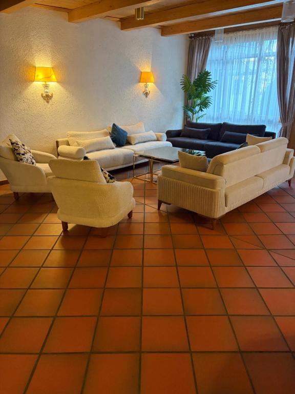 Χώρος καθιστικού στο Hotel Aqua