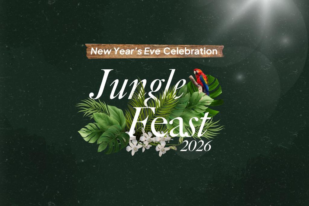 茂物茂物苏利坎肯纳1O1酒店的与鸟儿和鲜花一起庆祝新年