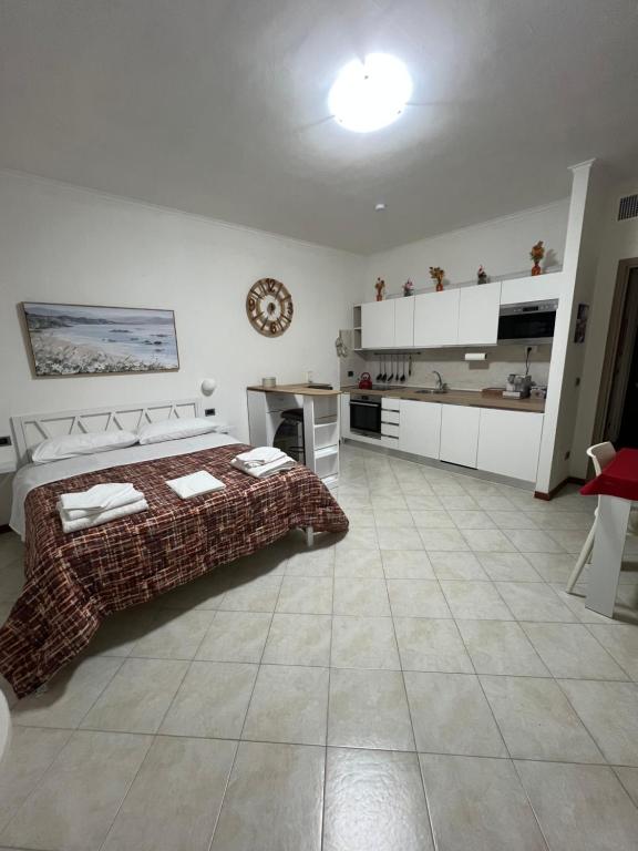 Η κουζίνα ή μικρή κουζίνα στο Alloggio Turistico - I tre Moschettieri - Zona Universitaria e Tribunale Nuovo