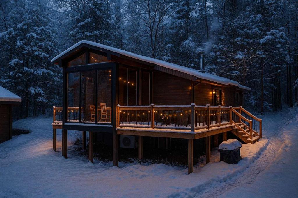 Το Lake Muskoka 3-bedroom Cottage - Pier 100 #30 τον χειμώνα