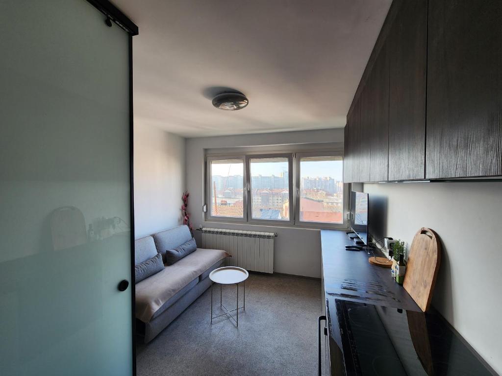 Køkken eller tekøkken på sky thirteen