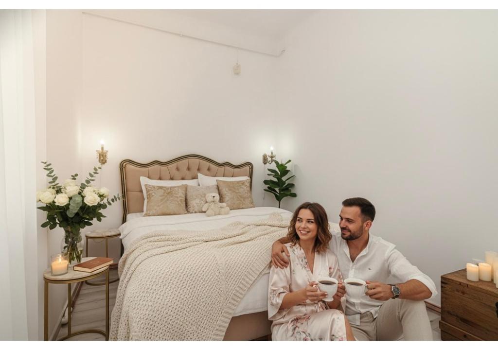 Postel nebo postele na pokoji v ubytování Spacious 3-Bedroom Apartment in Central Bucharest