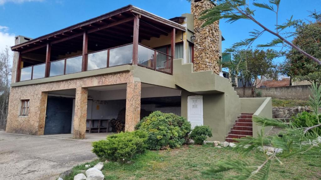 Bygningen som feriehuset ligger i