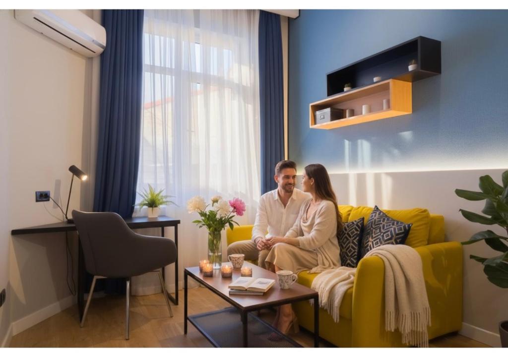 O zonă de relaxare la Emil Balaban Luxury Apart-Hotel