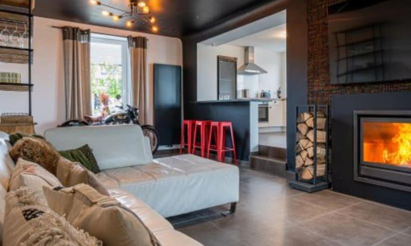 Χώρος καθιστικού στο Maprérie