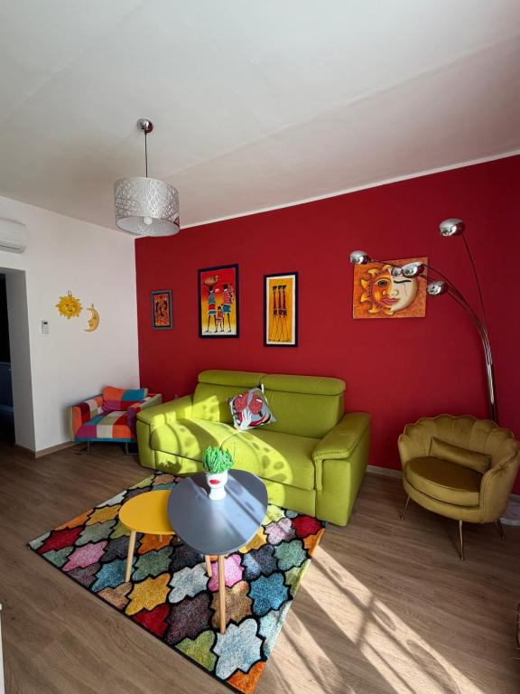 Χώρος καθιστικού στο Appartamento Sole&Luna