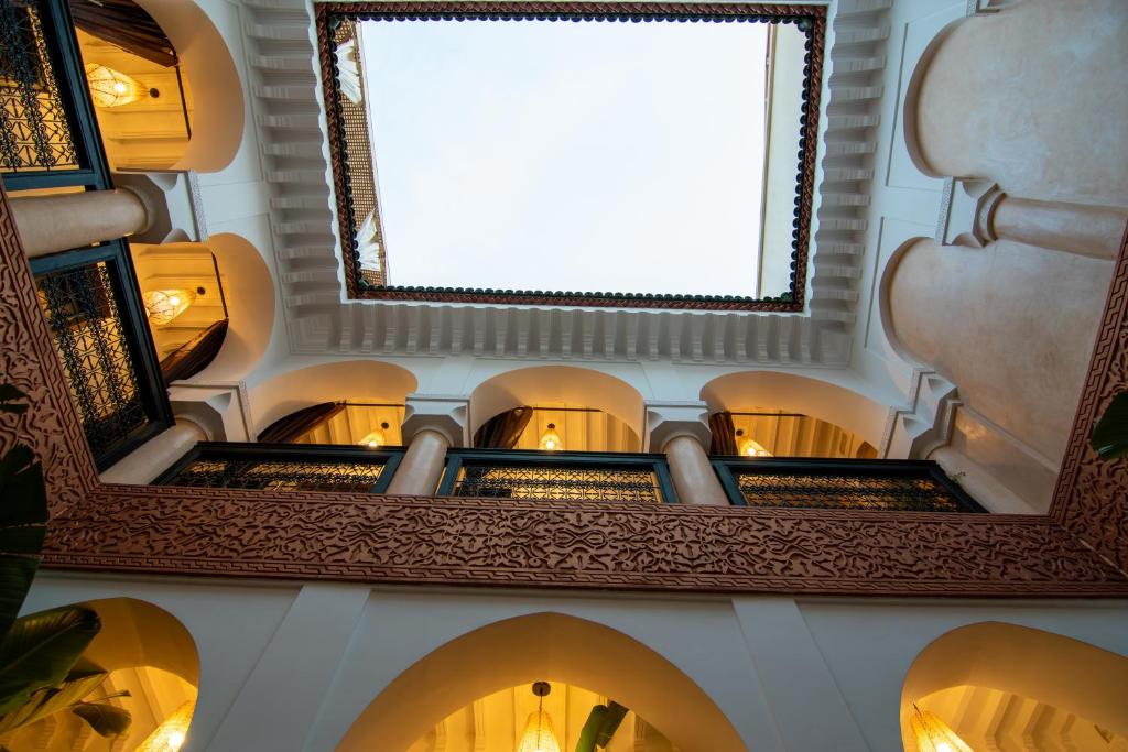 Χώρος καθιστικού στο Riad Bloom