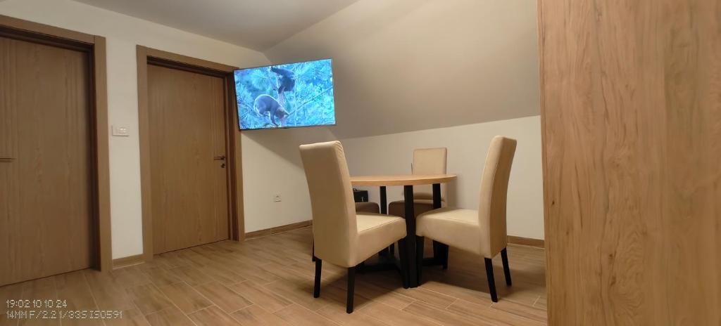 TV a/nebo společenská místnost v ubytování Dušan