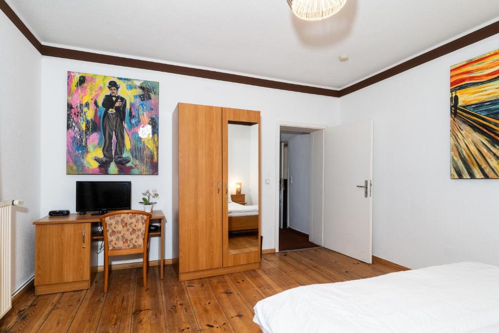 Pension zur Schleuse Kleinmachnow - Habitación Doble O Twin Con Balcón