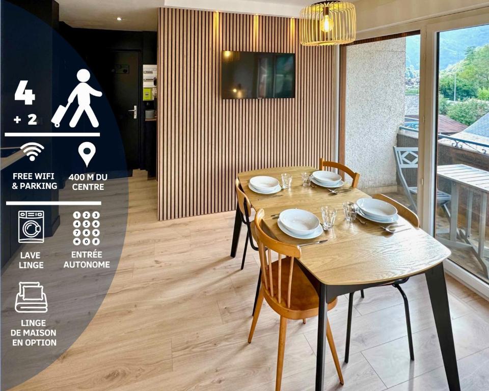 Μια τηλεόραση ή/και κέντρο ψυχαγωγίας στο T3 tout neuf 6 personnes proche centre ville