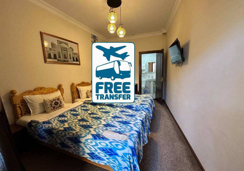 Ένα ή περισσότερα κρεβάτια σε δωμάτιο στο Saidkasim with a Terrace