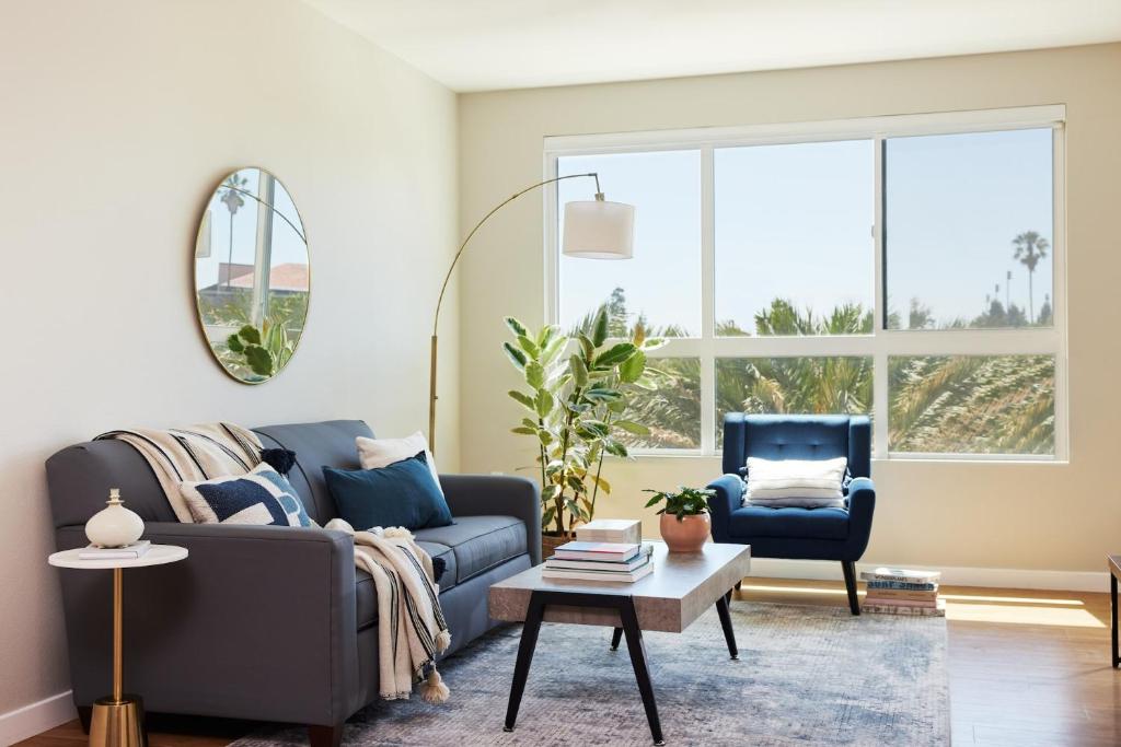 Posezení v ubytování Kasa University-Airport Santa Clara