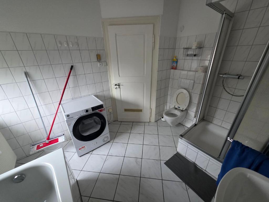 Koupelna v ubytování Nika