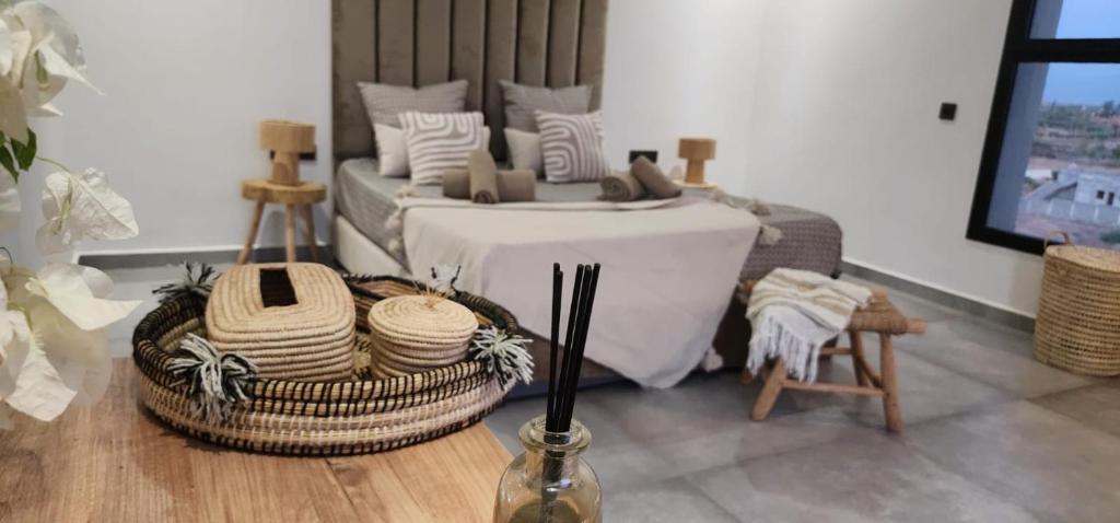 Postel nebo postele na pokoji v ubytování Villa Lam