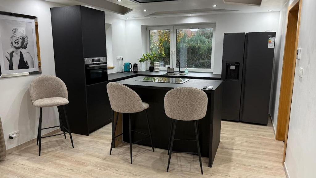 Η κουζίνα ή μικρή κουζίνα στο Villa aux portes de Bruxelles