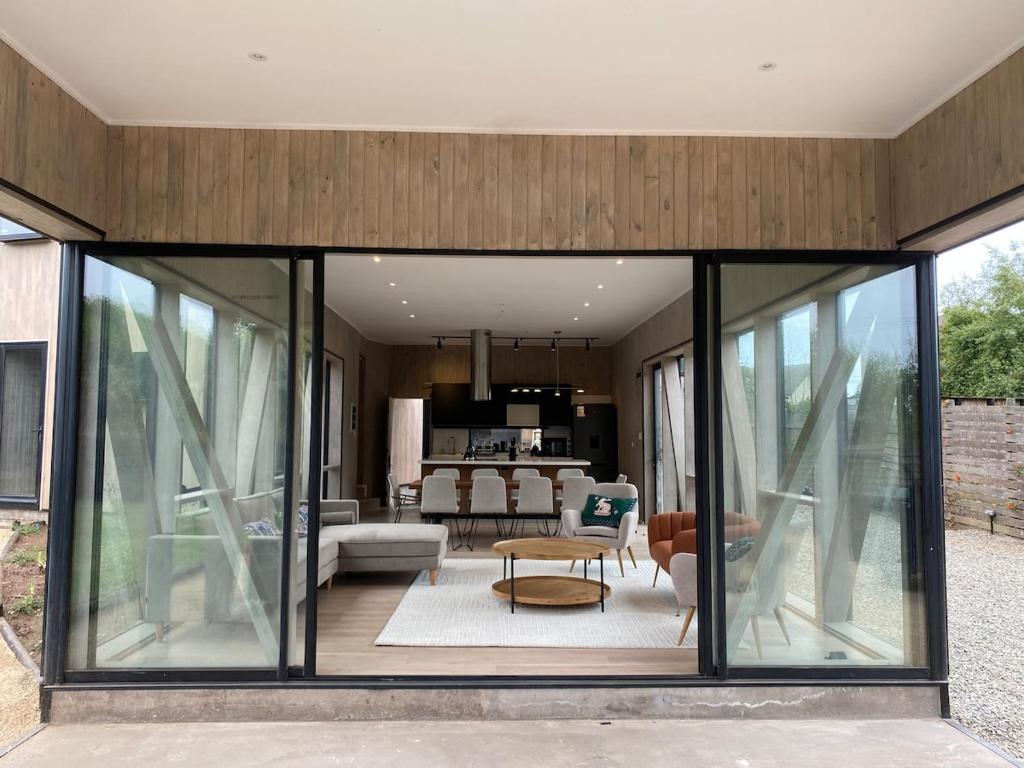 Балкон или терраса в Modern and spectacular house in Maitencillo