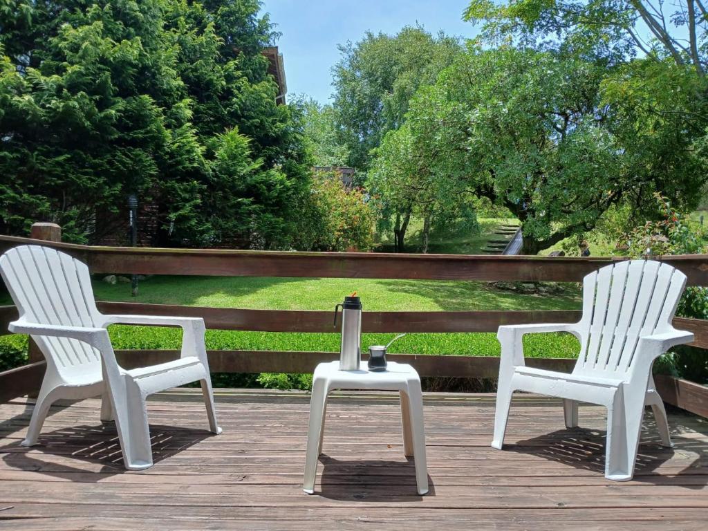 Κήπος έξω από το Apart Pampas de Gesell