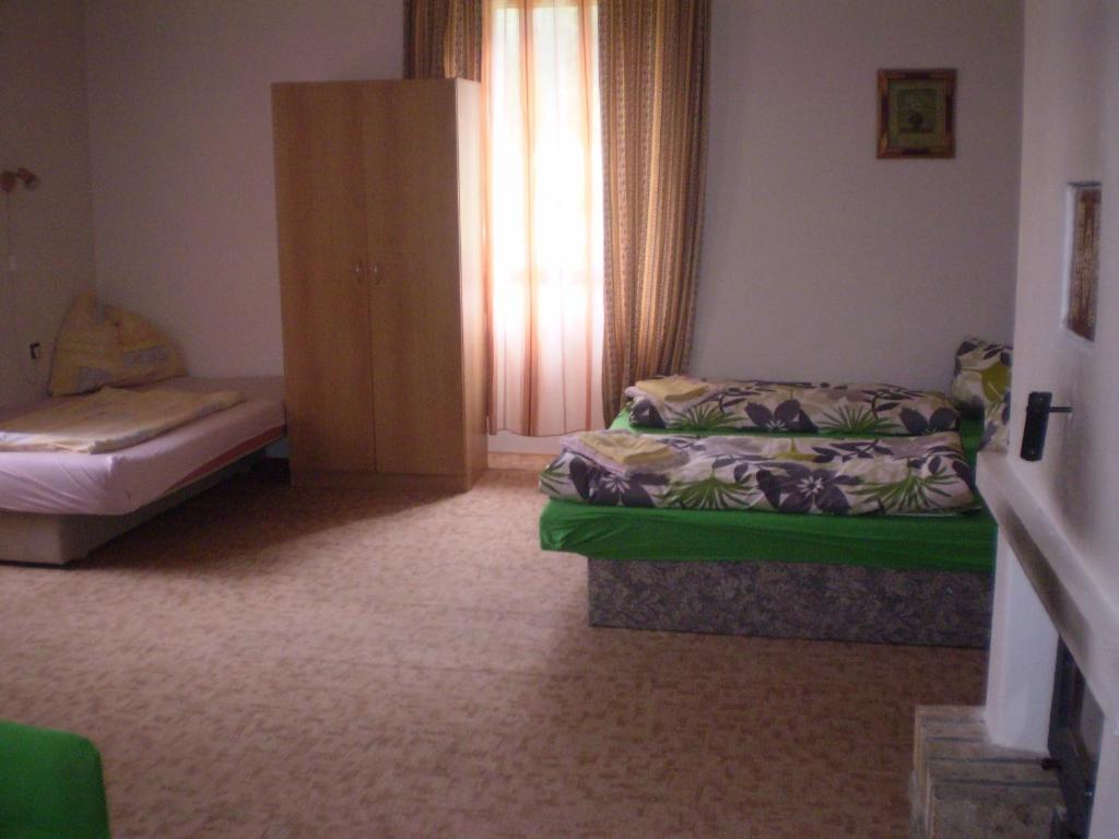 Postel nebo postele na pokoji v ubytování Chalupa Tourov