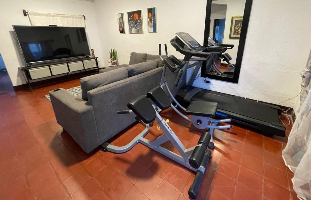 Fitnesscentret og/eller fitnessfaciliteterne på Casa Lucía