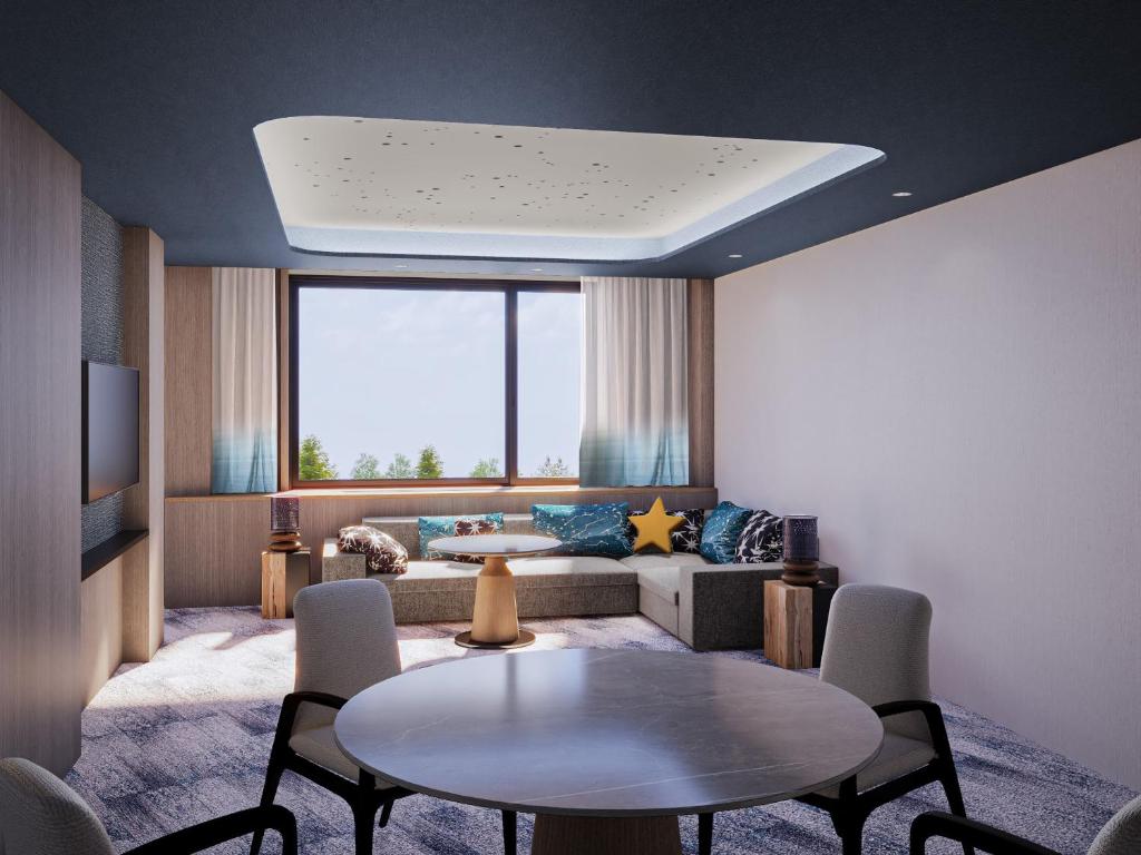 Posezení v ubytování Izumigo Kiyosato Kogen Hotel