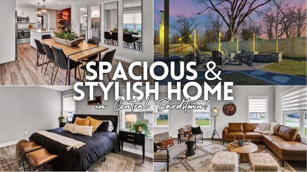 Posezení v ubytování Central Bardstown Home Near Distilleries & Dining