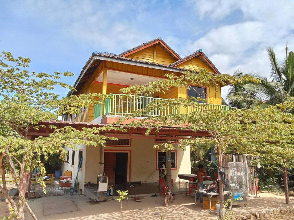 Bygningen som pensionatet ligger i