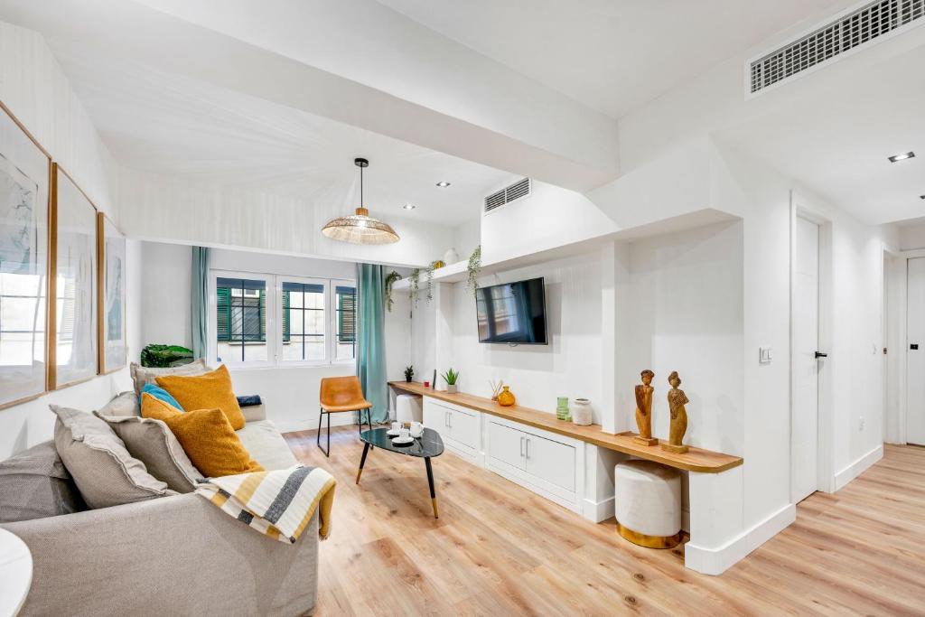 TV a/nebo společenská místnost v ubytování Picasso 2