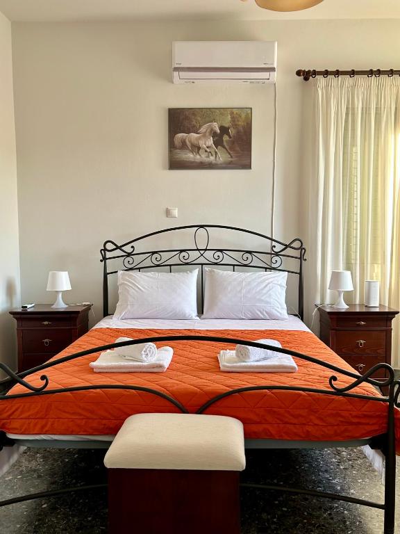 Postel nebo postele na pokoji v ubytování Short stay near the airport!