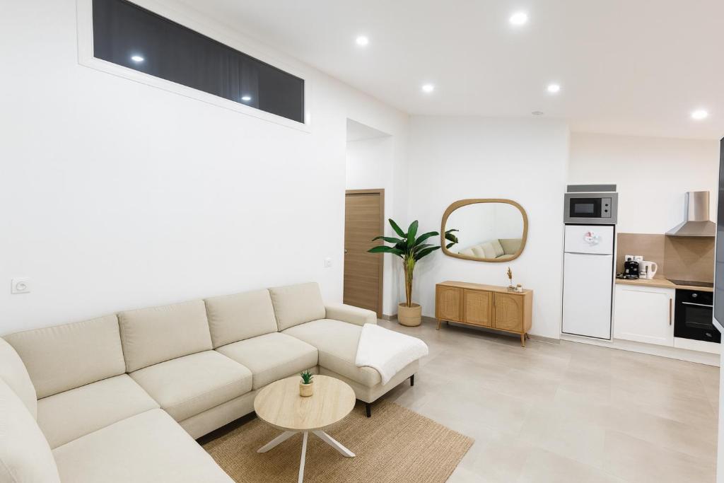 Η κουζίνα ή μικρή κουζίνα στο Charmant appartement au centre ville de Cavaillon