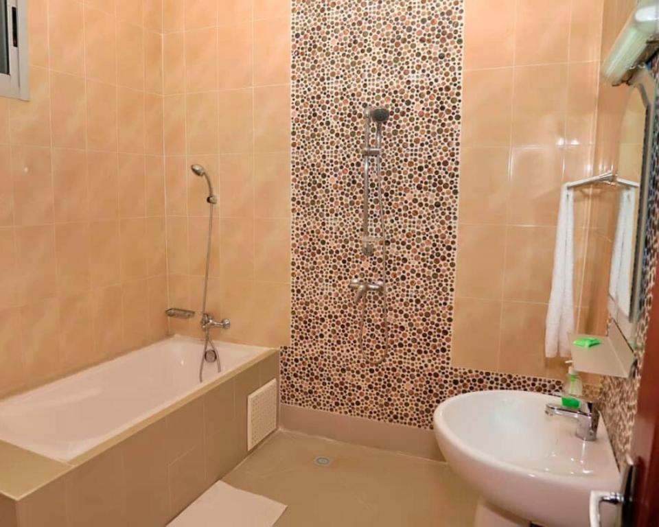 Koupelna v ubytování Résidence Vanestelle