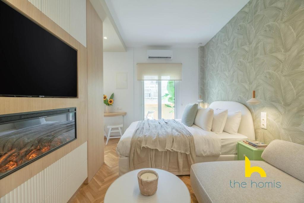 Hideaway near Acropolis, Hammam Shower, Fireplace!