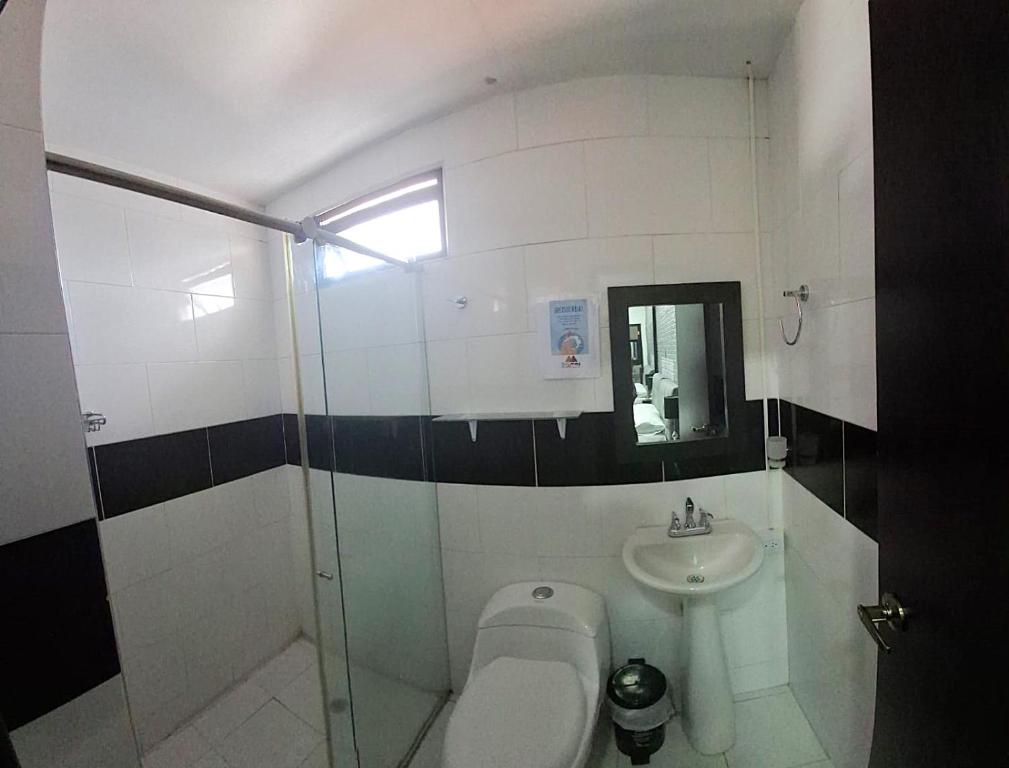 Koupelna v ubytování Brumas de Chipre Alojamiento