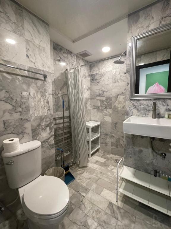 Et badeværelse på APARTMENTS MBC