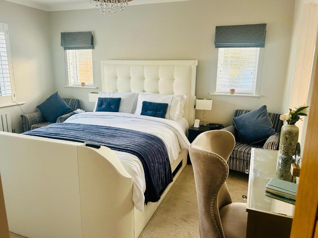 Ένα ή περισσότερα κρεβάτια σε δωμάτιο στο Wendys house