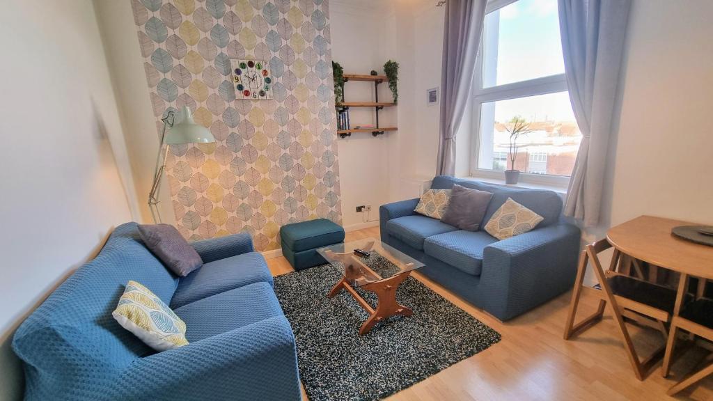 Et opholdsområde på Southsea Escape - 2 double bedrooms - FREE PARKING PERMITS