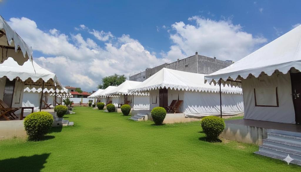 Zahrada ubytování Vivek Srishti Resort- Near Ram Mandir Ayodhya